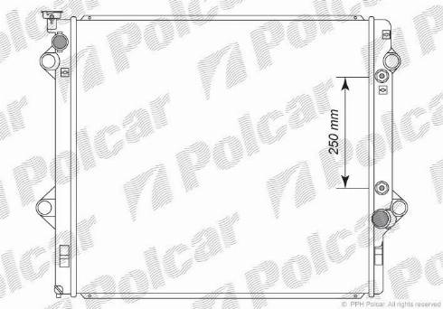 Polcar 8178083K - Radiators, Motora dzesēšanas sistēma www.avaruosad.ee