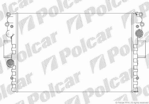 Polcar 305208A4 - Jäähdytin,moottorin jäähdytys www.avaruosad.ee