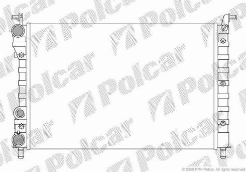Polcar 300508A2 - Radiator, engine cooling www.avaruosad.ee