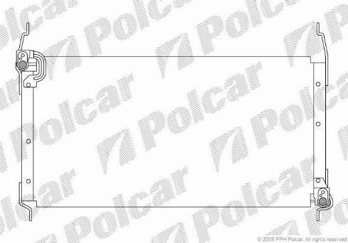 Polcar 3018K8B1 - Condenser, air conditioning www.avaruosad.ee