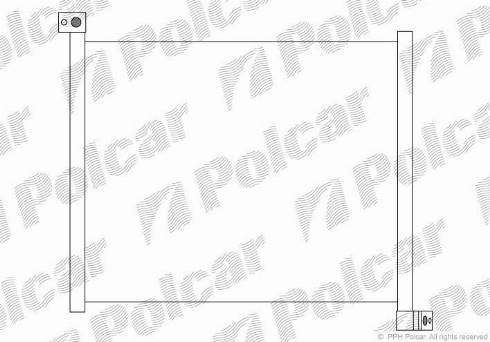 Polcar 3161K8C1 - Condenser, air conditioning www.avaruosad.ee
