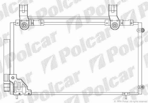 Polcar 3859K8C1 - Condenser, air conditioning www.avaruosad.ee