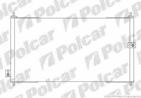 Polcar 3816K8C1 - Condenser, air conditioning www.avaruosad.ee