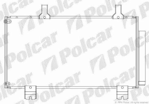 Polcar 3836K82K - Condenser, air conditioning www.avaruosad.ee