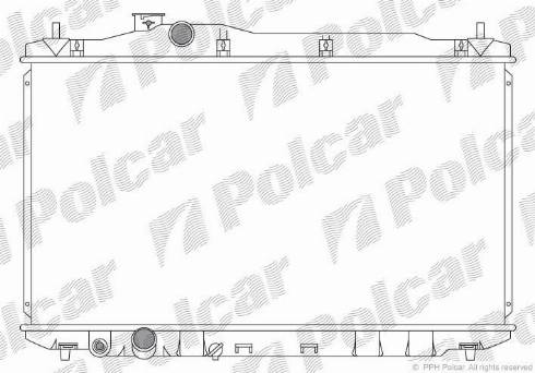 Polcar 3829084K - Radiaator,mootorijahutus www.avaruosad.ee