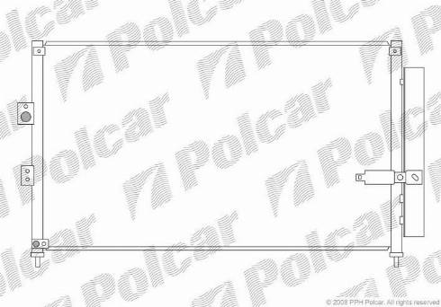 Polcar 3828K8C1 - Kondensor, klimatanläggning www.avaruosad.ee