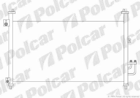 Polcar 3828K8C3 - Kondensor, klimatanläggning www.avaruosad.ee