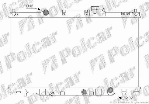 Polcar 3876081K - Jäähdytin,moottorin jäähdytys www.avaruosad.ee