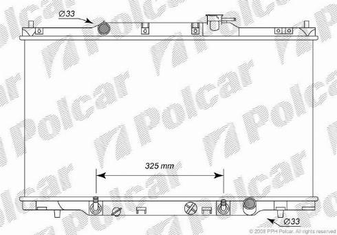 Polcar 387608-2 - Radiator, engine cooling www.avaruosad.ee