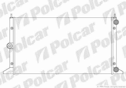 Polcar 324008A3 - Radiaator,mootorijahutus www.avaruosad.ee