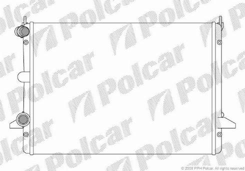 Polcar 324108A1 - Radiaator,mootorijahutus www.avaruosad.ee