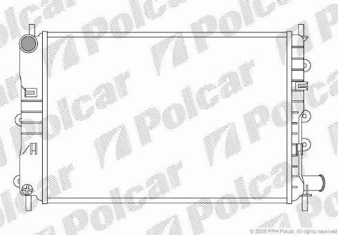 Polcar 320608A4 - Radiaator,mootorijahutus www.avaruosad.ee