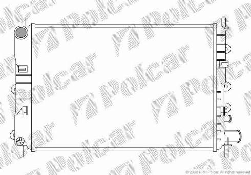 Polcar 320608A3 - Radiaator,mootorijahutus www.avaruosad.ee