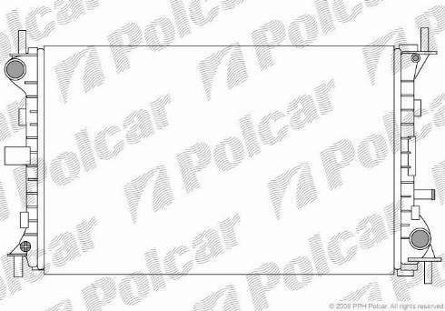 Polcar 3201083X - Радиатор, охлаждение двигателя www.avaruosad.ee