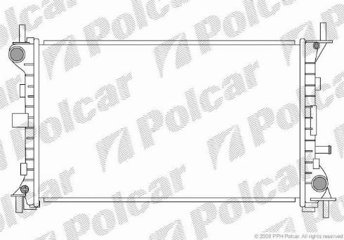 Polcar 320108-3 - Радиатор, охлаждение двигателя www.avaruosad.ee
