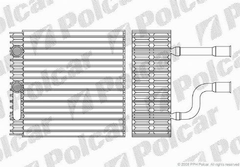 Polcar 3201P8-1 - Evaporator, air conditioning www.avaruosad.ee