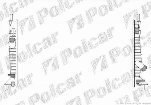 Polcar 3202081K - Radiator, engine cooling www.avaruosad.ee