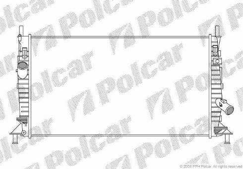 Polcar 320208-2 - Radiaator,mootorijahutus www.avaruosad.ee