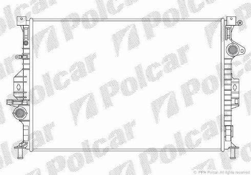 Polcar 321908-4 - Radiaator,mootorijahutus www.avaruosad.ee