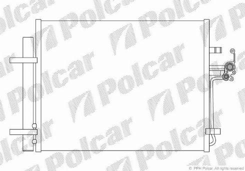 Polcar 3219K8C1 - Condenser, air conditioning www.avaruosad.ee
