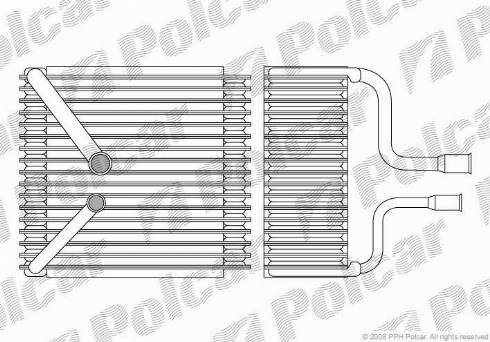Polcar 3216P8-1 - Evaporator, air conditioning www.avaruosad.ee