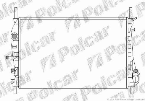 Polcar 321808-5 - Radiaator,mootorijahutus www.avaruosad.ee