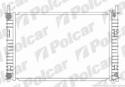 Polcar 321208-1 - Радиатор, охлаждение двигателя www.avaruosad.ee