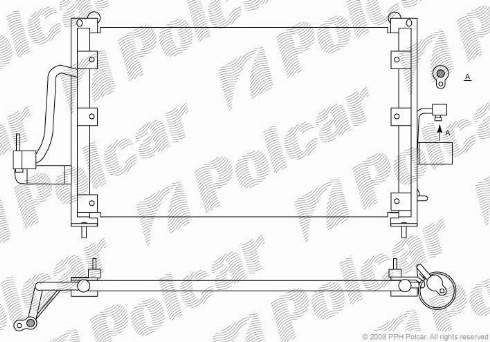 Polcar 2923K8C1 - Condenser, air conditioning www.avaruosad.ee