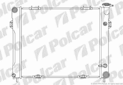 Polcar 240508-4 - Radiator, engine cooling www.avaruosad.ee