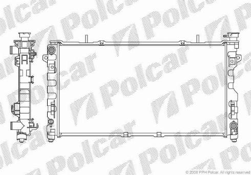 Polcar 2420085K - Kylare, motorkylning www.avaruosad.ee
