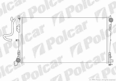Polcar 2420086X - Радиатор, охлаждение двигателя www.avaruosad.ee