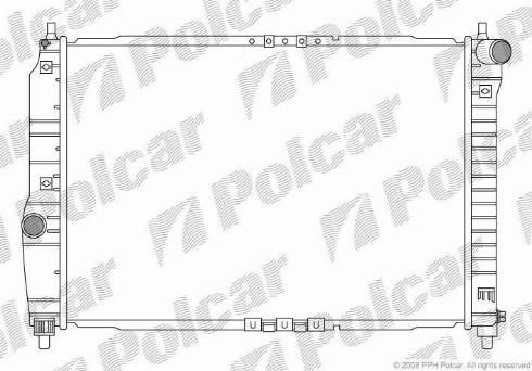 Polcar 2500083X - Radiaator,mootorijahutus www.avaruosad.ee