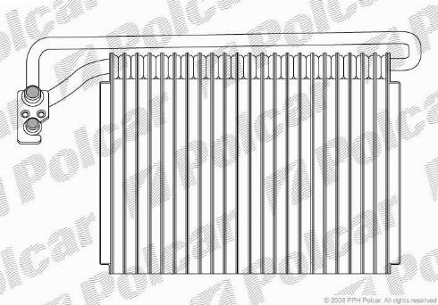 Polcar 2008P8-1 - Испаритель, кондиционер www.avaruosad.ee