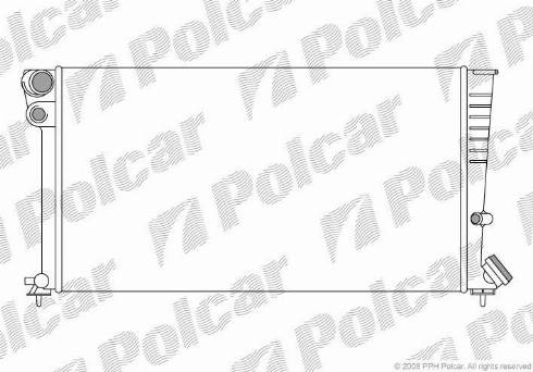 Polcar 235008A5 - Radiator, engine cooling www.avaruosad.ee