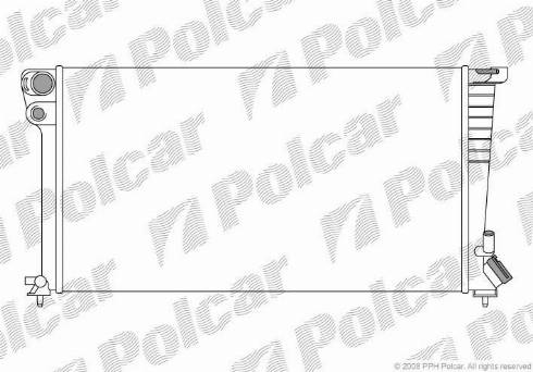 Polcar 235008A8 - Radiaator,mootorijahutus www.avaruosad.ee
