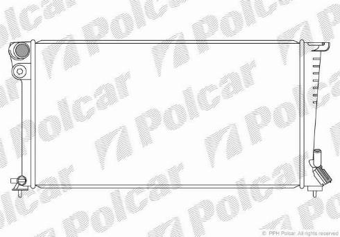 Polcar 235008 - Radiaator,mootorijahutus www.avaruosad.ee