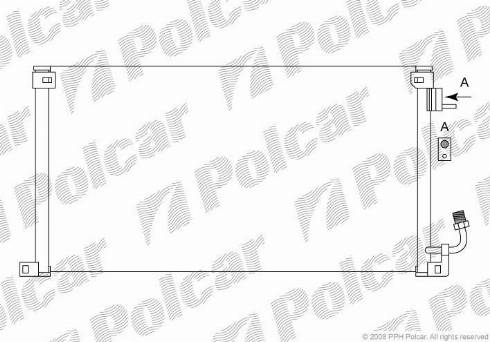 Polcar 2306K8C2 - Condenser, air conditioning www.avaruosad.ee