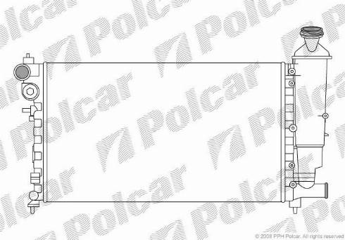 Polcar 230708A1 - Radiaator,mootorijahutus www.avaruosad.ee