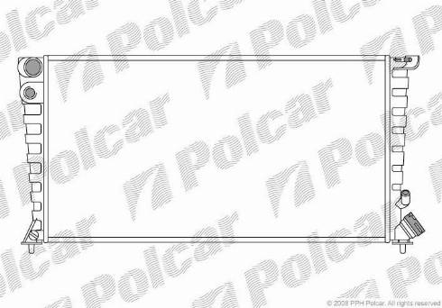Polcar 232608A5 - Радиатор, охлаждение двигателя www.avaruosad.ee