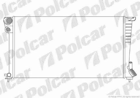 Polcar 232608A8 - Radiator, engine cooling www.avaruosad.ee
