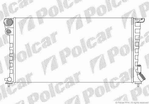 Polcar 232608B4 - Radiator, engine cooling www.avaruosad.ee