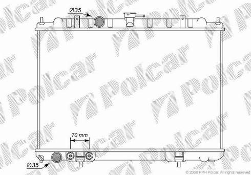 Polcar 2746083K - Radiaator,mootorijahutus www.avaruosad.ee