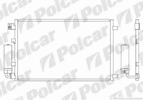 Polcar 2759K8C1 - Condenser, air conditioning www.avaruosad.ee