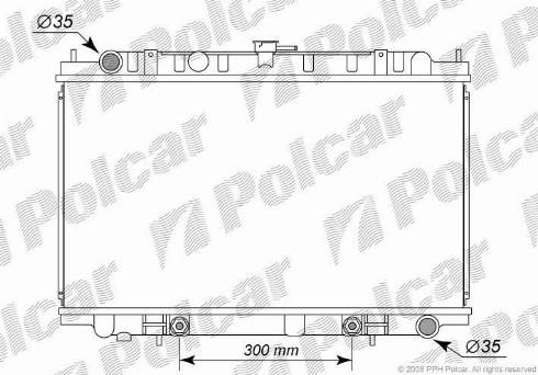 Polcar 276108-2 - Radiaator,mootorijahutus www.avaruosad.ee