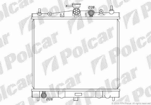 Polcar 2707084K - Radiaator,mootorijahutus www.avaruosad.ee