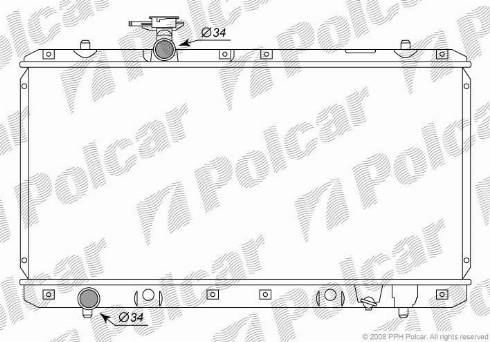 Polcar 7414081K - Radiaator,mootorijahutus www.avaruosad.ee