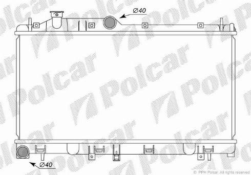 Polcar 7208082K - Radiaator,mootorijahutus www.avaruosad.ee