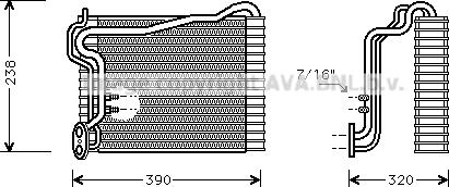 Prasco AIV145 - Evaporator, air conditioning www.avaruosad.ee