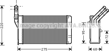Prasco CN6055 - Heat Exchanger, interior heating www.avaruosad.ee