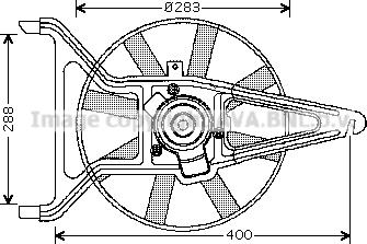 Prasco CN7542 - Fan, radiator www.avaruosad.ee